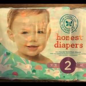Honest Company Diapers size 2 Bunny Print